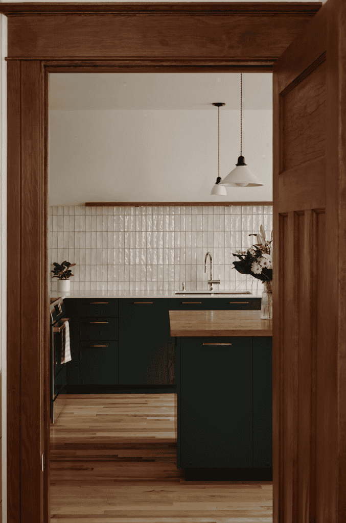cuisine verte rénovation, cachet, montreal, renovation maison Villeray