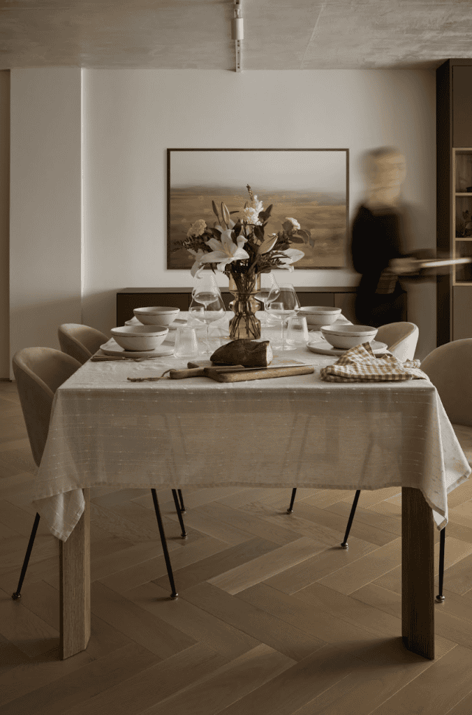 salle a manger ouverte condo montreal