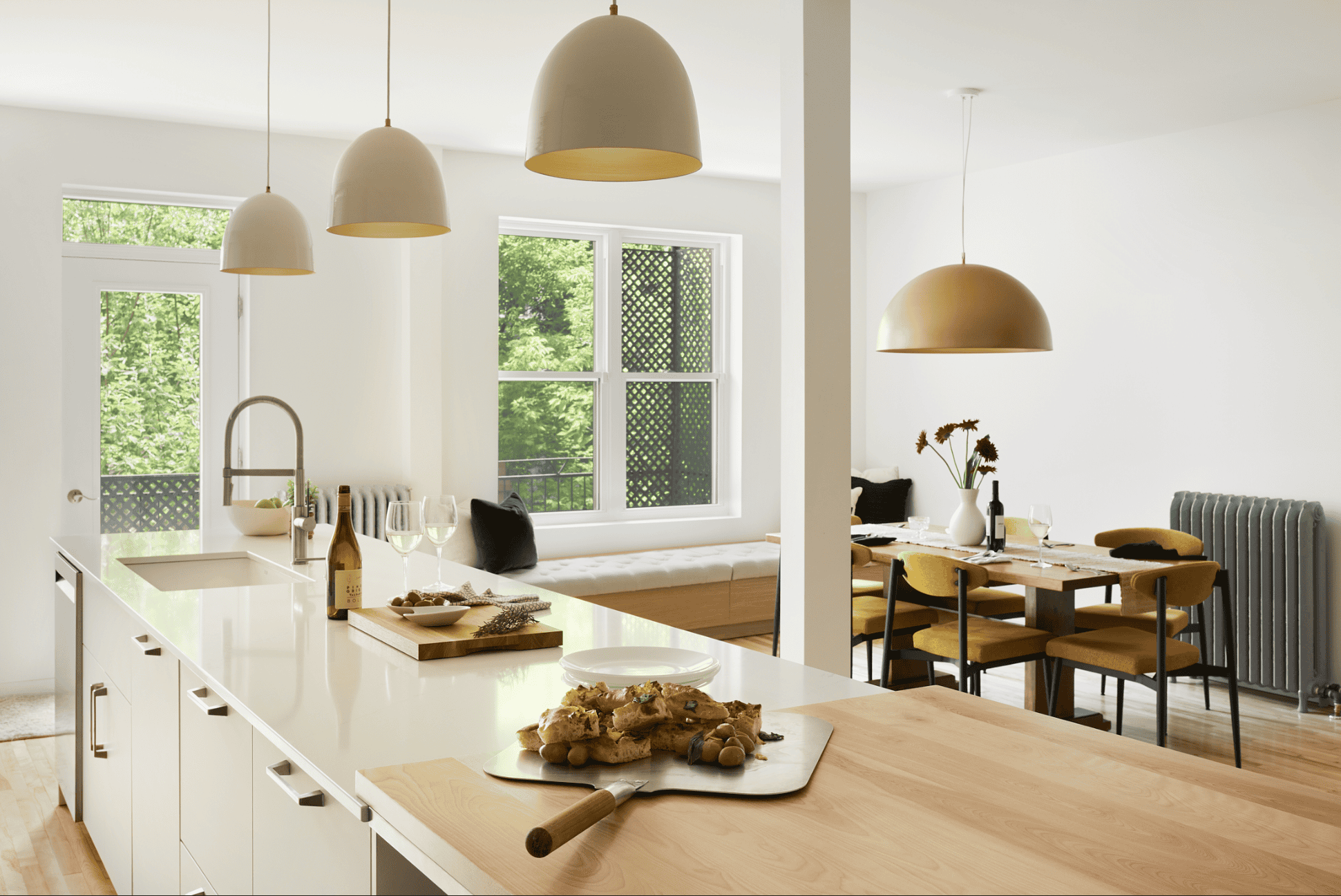 cuisine aire ouverte salle a manger, mesure, renovation